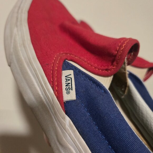 Slip on Vans Wmns 7, Mens 5.5 Red, yellow, blue - Picture 6 of 10